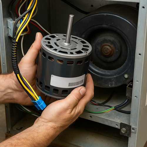 ECM motor install